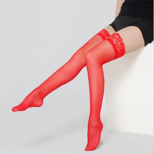Seductive Lace-Trimmed Stockings - Image 8